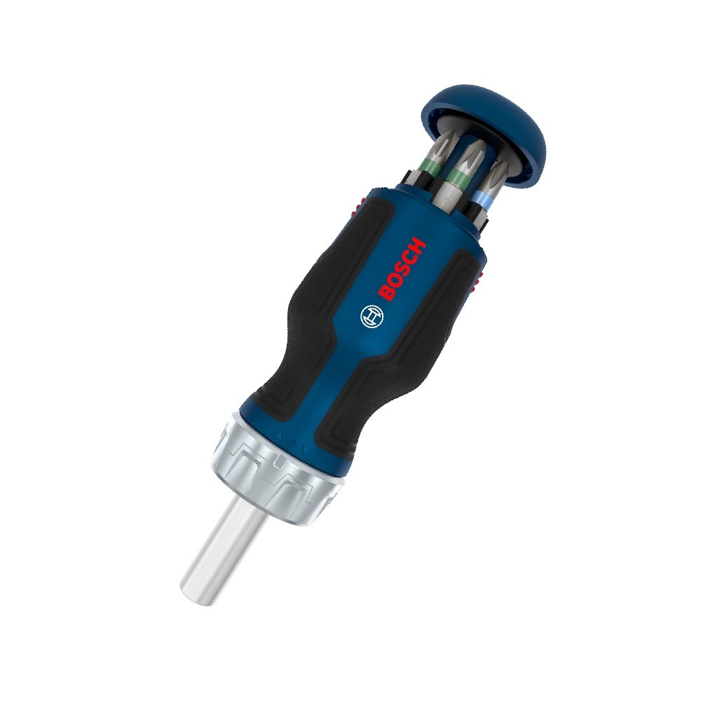 ไขควงสั้นสลับหัวพร้อมดอก BOSCH 1 600 A03 9PW 6 ชิ้น