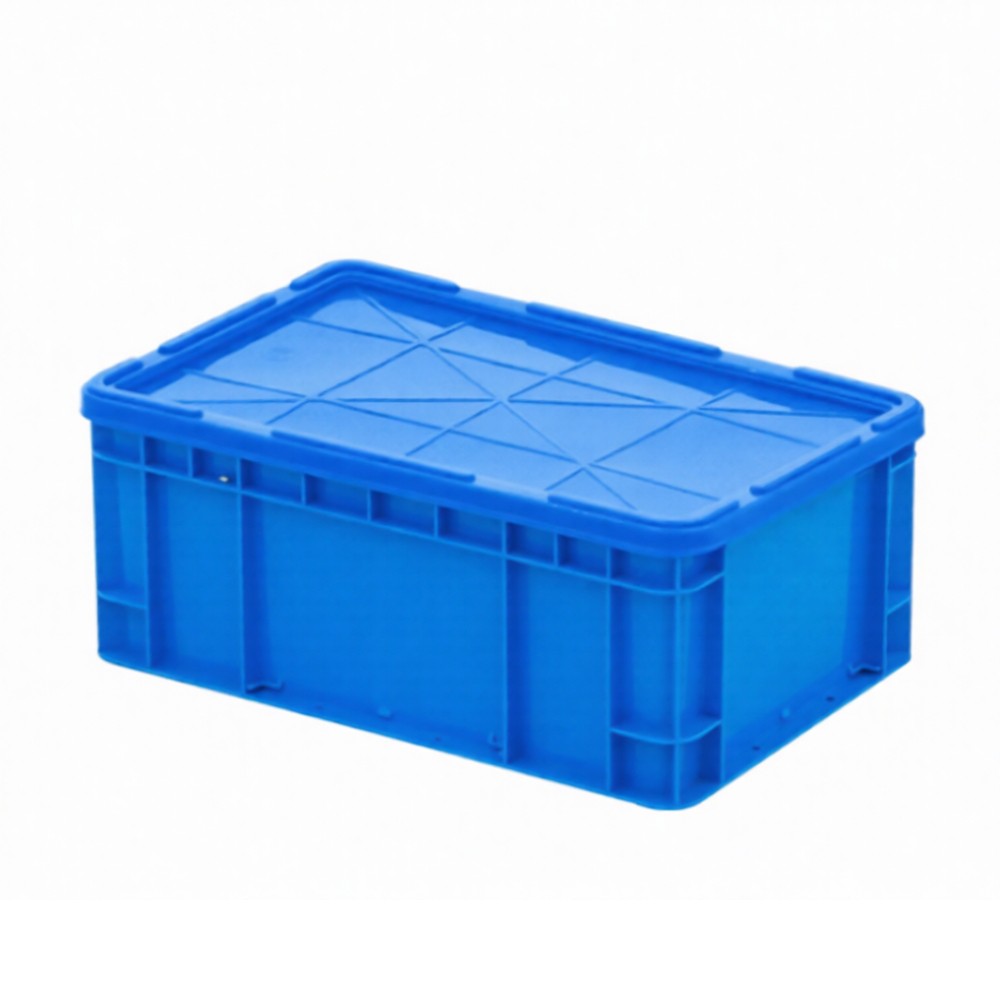 ลังชุดพลาสติก JBJ PN341 PN2926L พร้อมฝา สีน้ำเงิน ขนาด 503 x 335 x 103 มม 