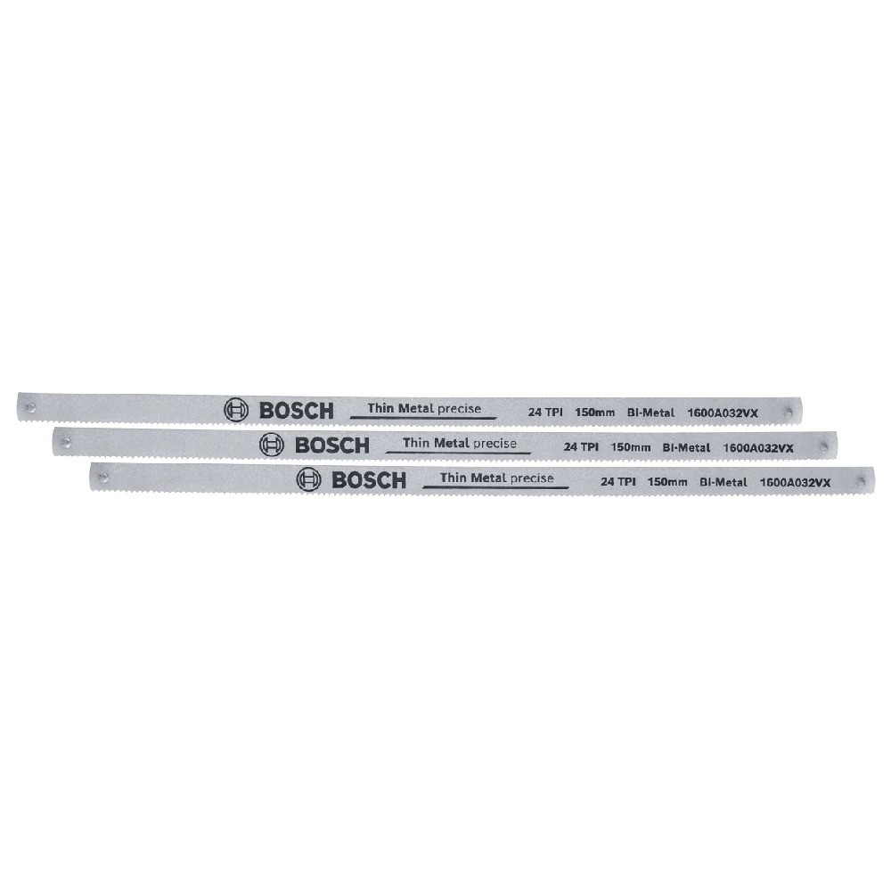ใบเลื่อยเหล็ก 24T 3 ชิ้น BOSCH 1 600 A03 AC9 ขนาด 150 มม 