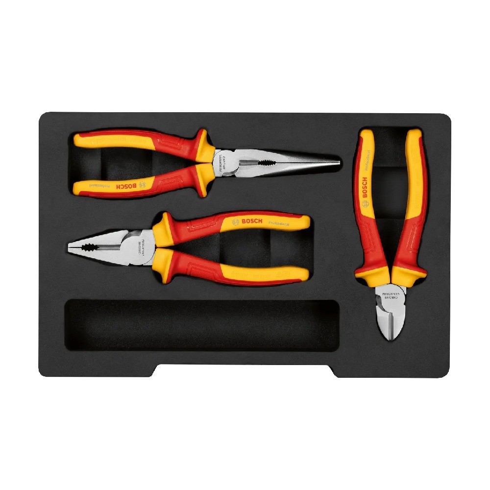 ชุดคีมกันไฟ BOSCH 1 600 A02 NG0 3 ชิ้น 