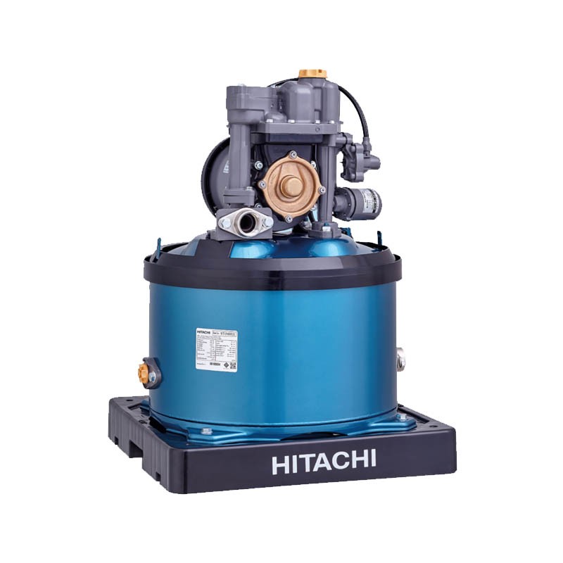ปั๊มน้ำอัตโนมัติ HITACHI WT-P400XX ถังกลม (400 วัตต์) ท่อ 1 นิ้ว Automatic water pump