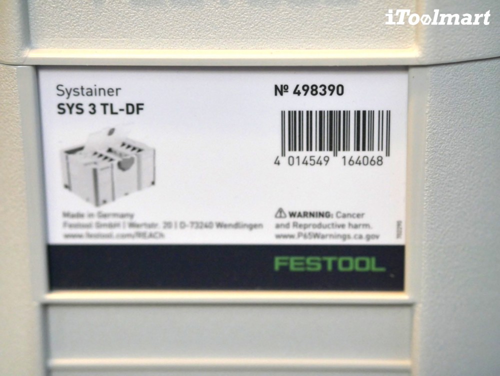 กล่องเครื่องมือ FESTOOL Systainer 498390 T-LOC DF SYS 3 TL-DF