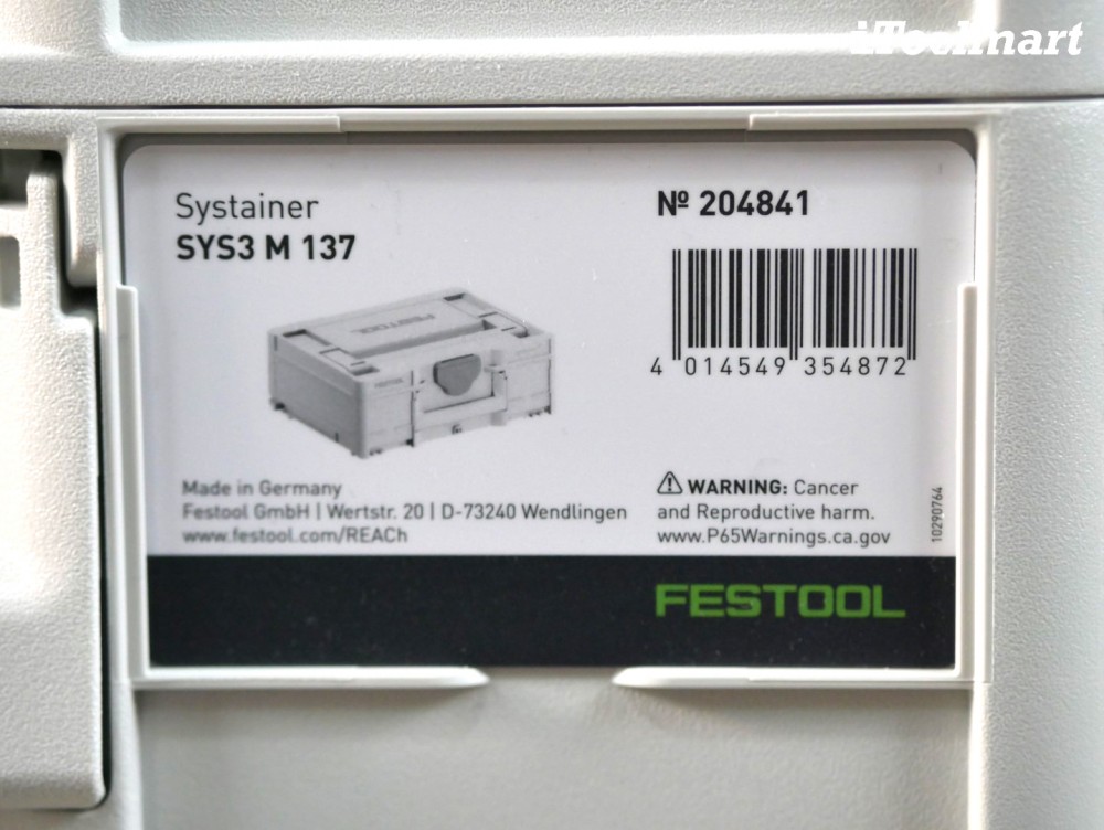 กล่องเครื่องมือ SYSTAINERS FESTOOL 204841 SYS3 M 137
