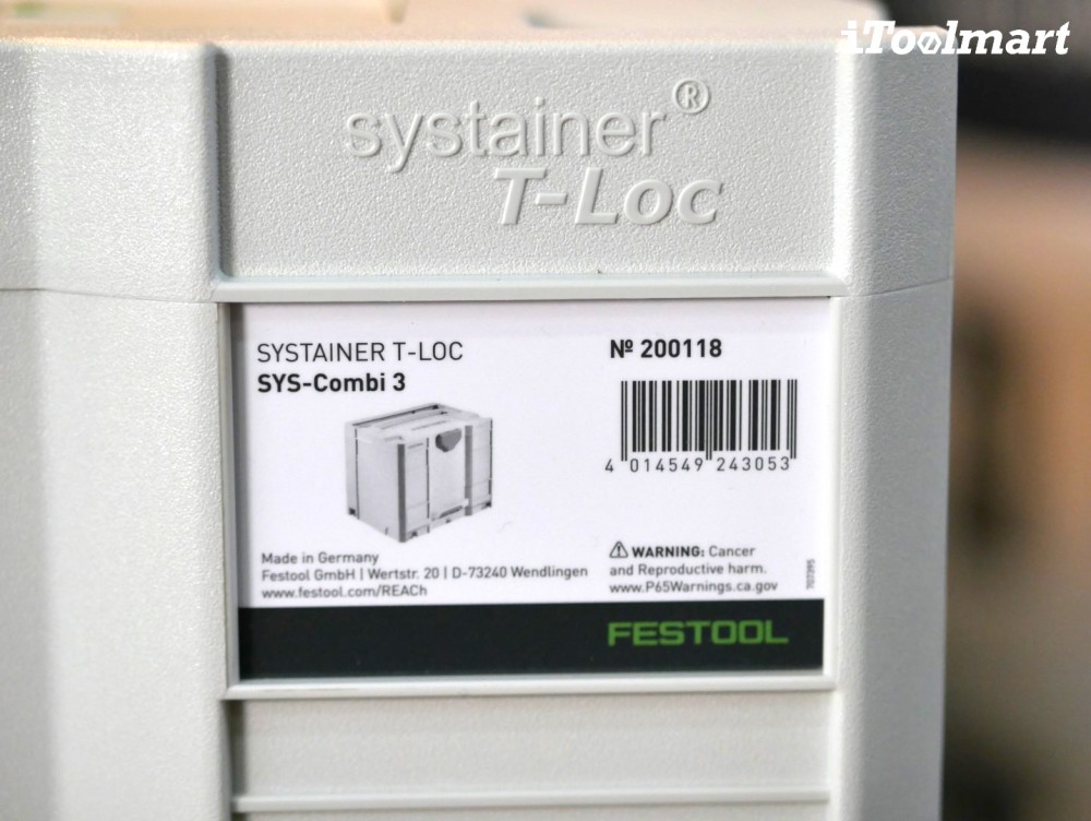 กล่องเครื่องมือ FESTOOL Systainer 200118 T-LOC SYS-COMBI 3