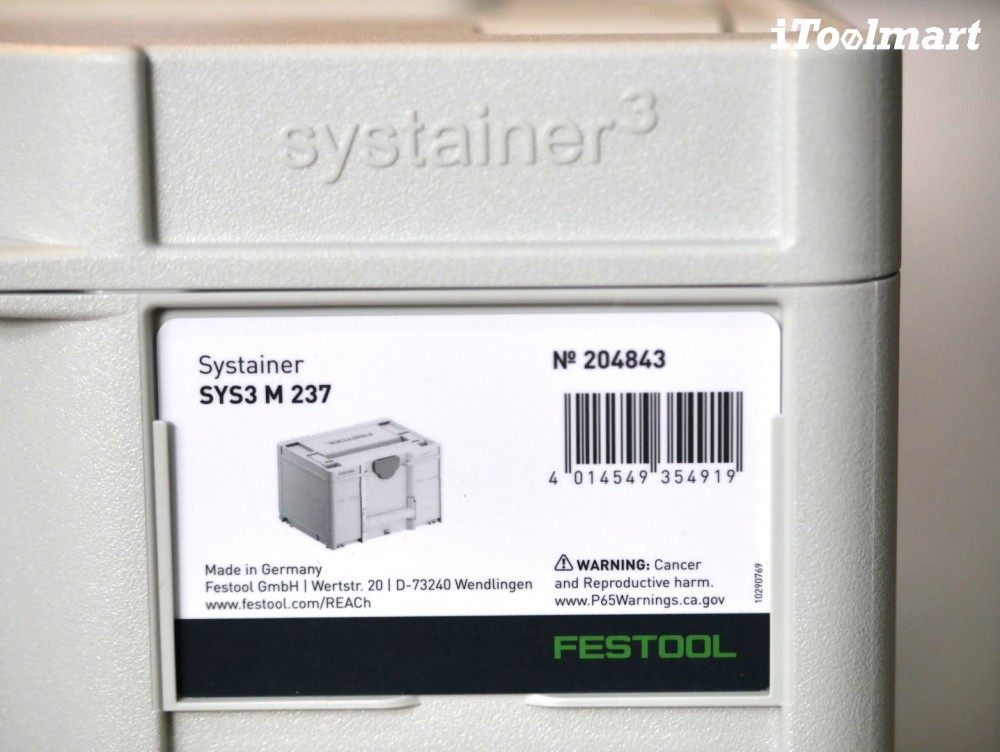 กล่องเครื่องมือ SYSTAINERS FESTOOL 204843 SYS3 M 237