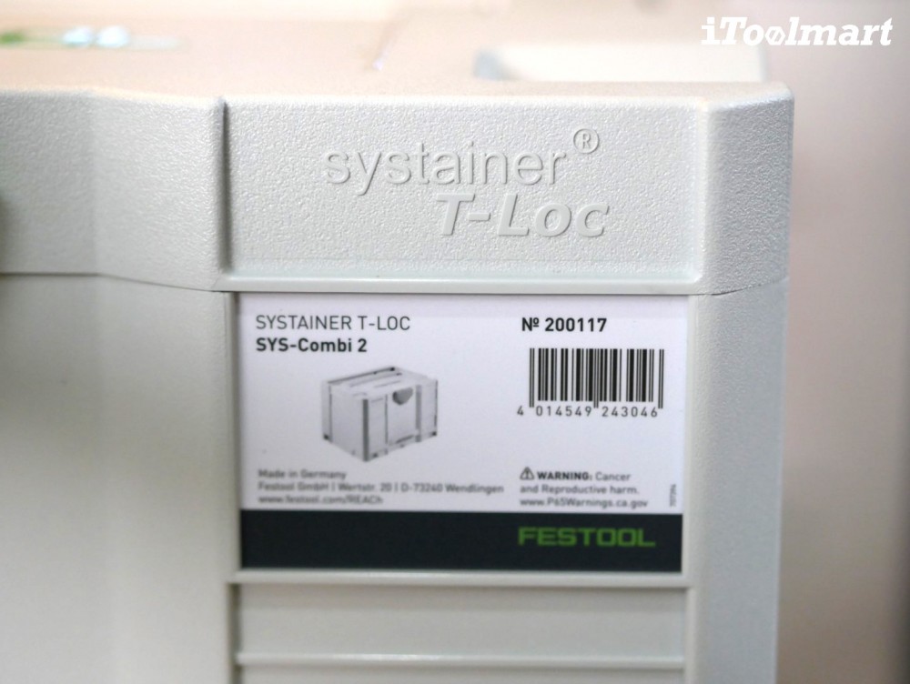 กล่องเครื่องมือ FESTOOL Systainer 200117 T-LOC SYS-COMBI 2