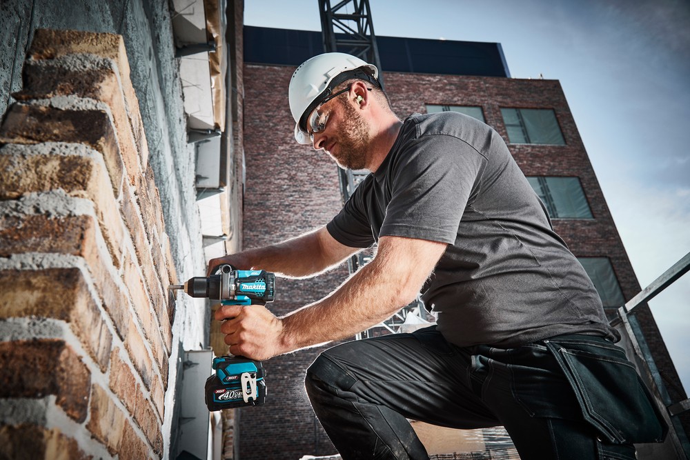 สว่านกระแทกไร้สาย MAKITA HP001GM101 40V. ขนาด 1/2 นิ้ว (13 มิล) พร้อมแบต 4.0Ah Cordless impact drill