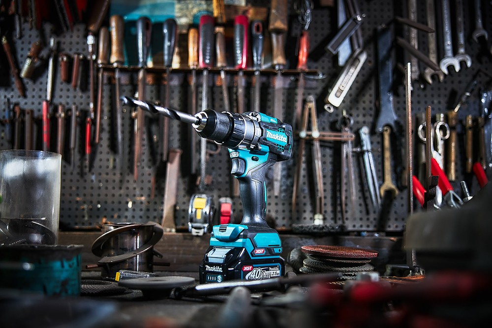 สว่านกระแทกไร้สาย MAKITA HP001GM101 40V. ขนาด 1/2 นิ้ว (13 มิล) พร้อมแบต 4.0Ah Cordless impact drill