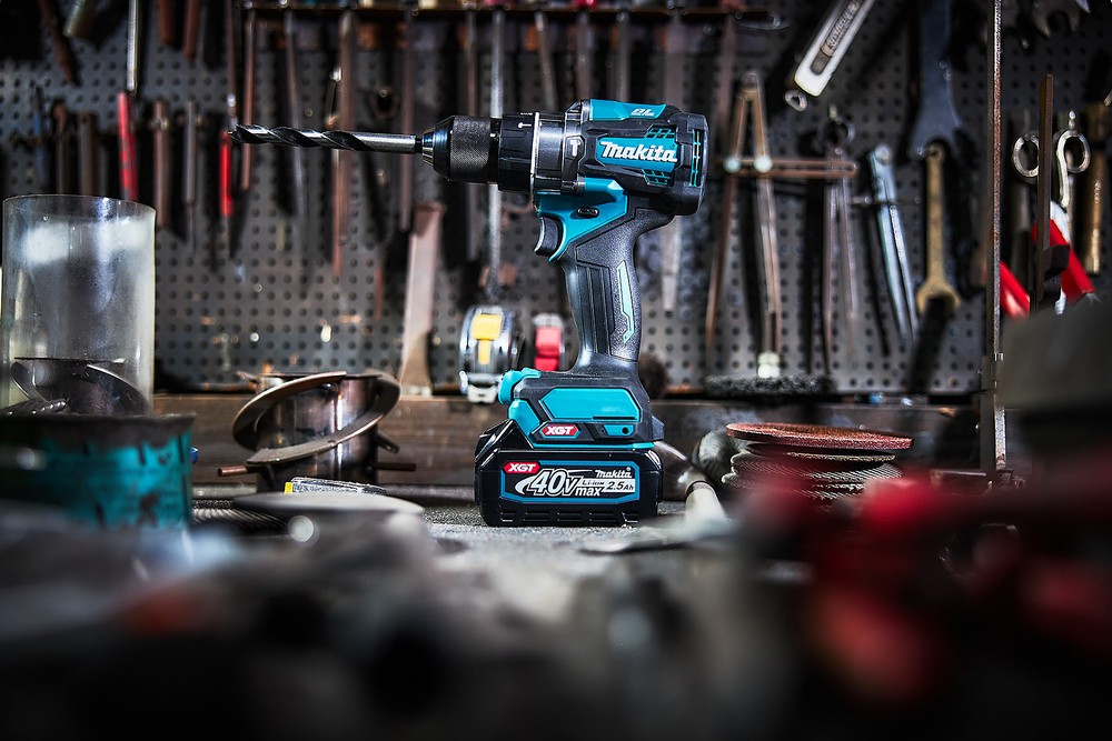 สว่านกระแทกไร้สาย MAKITA HP001GM101 40V. ขนาด 1/2 นิ้ว (13 มิล) พร้อมแบต 4.0Ah Cordless impact drill