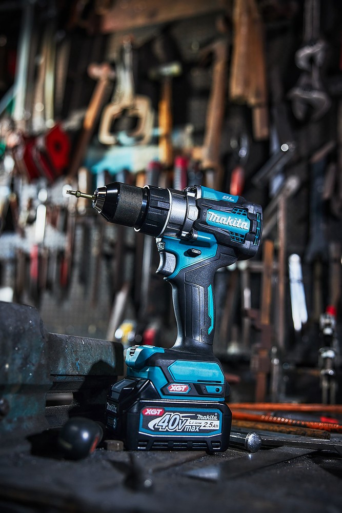 สว่านกระแทกไร้สาย MAKITA HP001GM101 40V. ขนาด 1/2 นิ้ว (13 มิล) พร้อมแบต 4.0Ah Cordless impact drill