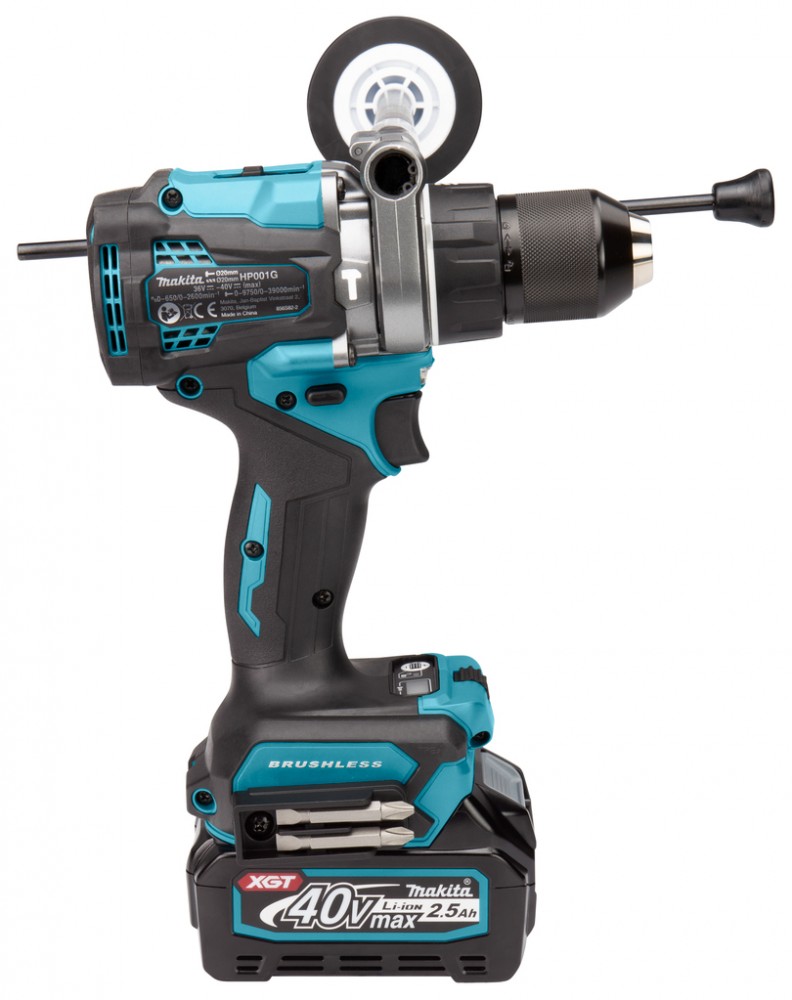 สว่านกระแทกไร้สาย MAKITA HP001GD101 40V. ขนาด 1/2 นิ้ว (13 มิล) พร้อมแบต 2.5Ah Cordless impact drill