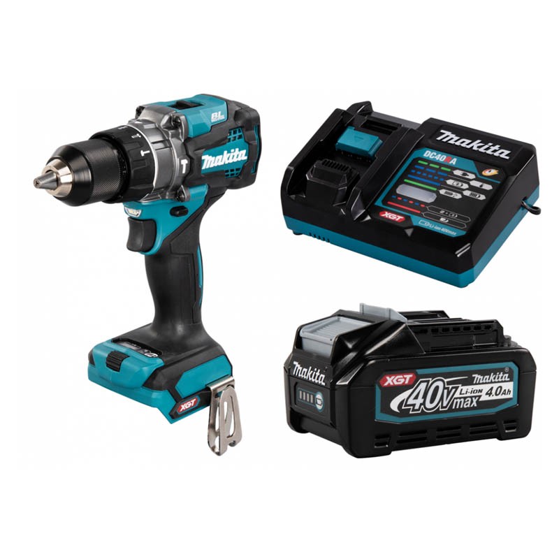 สว่านกระแทกไร้สาย MAKITA HP001GM101 40V. ขนาด 1/2 นิ้ว (13 มิล) พร้อมแบต 4.0Ah Cordless impact drill