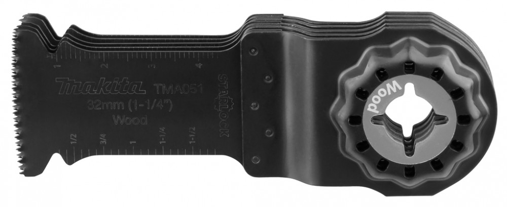 ใบตัดเอนกประสงค์ ชุด 5 ใบ MAKITA TMA051 ขนาด 32x50mm. (B-64858-5) (STARLOCK) Multipurpose cutting blade