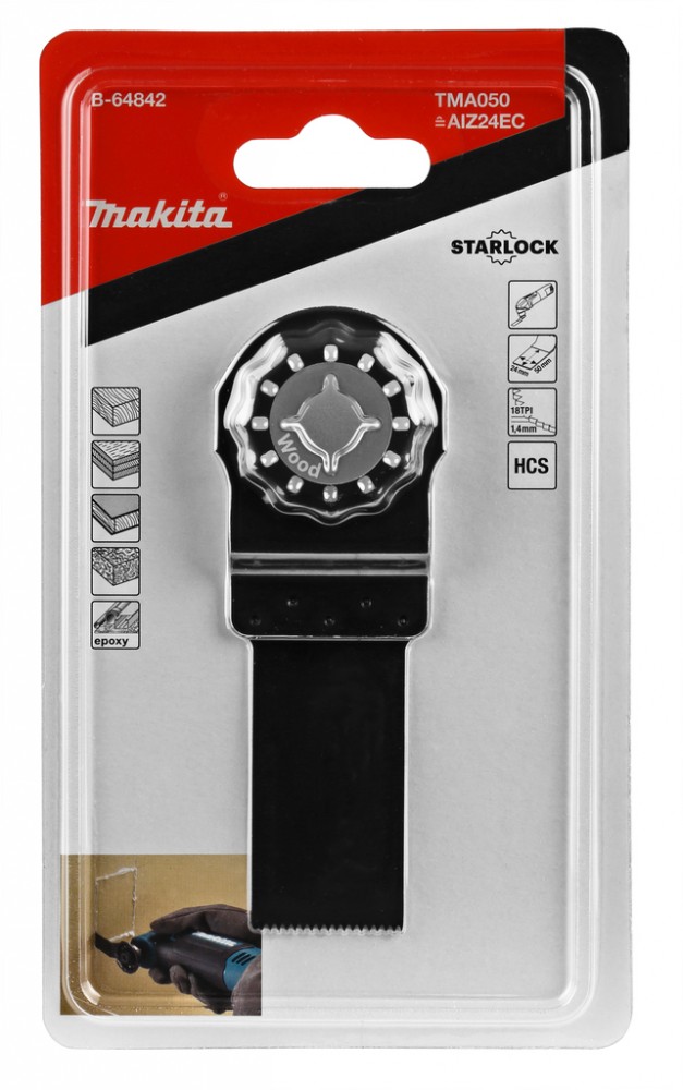 ใบตัดเอนกประสงค์ MAKITA TMA050 ขนาด 24×50mm. (B-64842) (STARLOCK)
