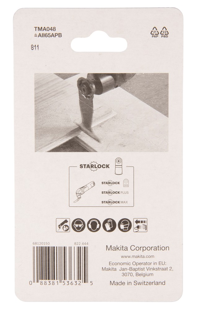 ใบตัดเอนกประสงค์ MAKITA TMA048 ขนาด 65×40mm. (B-64820) (STARLOCK)