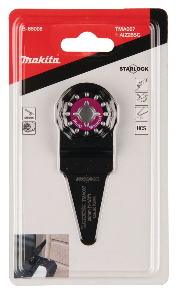 ใบมัลติทูล ใบตัดซิลิโคนเอนกประสงค์ MAKITA TMA067 ขนาด 28×40mm. (B-65006) (STARLOCK)
