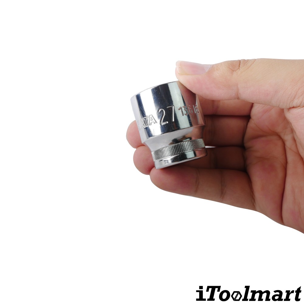 ลูกบล็อกสั้น 27 mm. 1/2 นิ้ว 12 เหลี่ยม SATA 13616