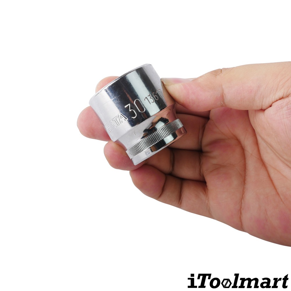 ลูกบล็อกสั้น 30 mm. 1/2 นิ้ว 12 เหลี่ยม SATA 13617