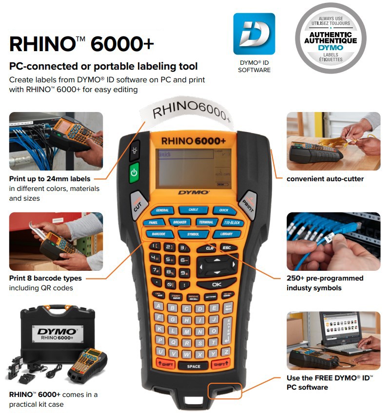 เครื่องพิมพ์ฉลาก DYMO Rhino 6000+ Industrial Label Maker