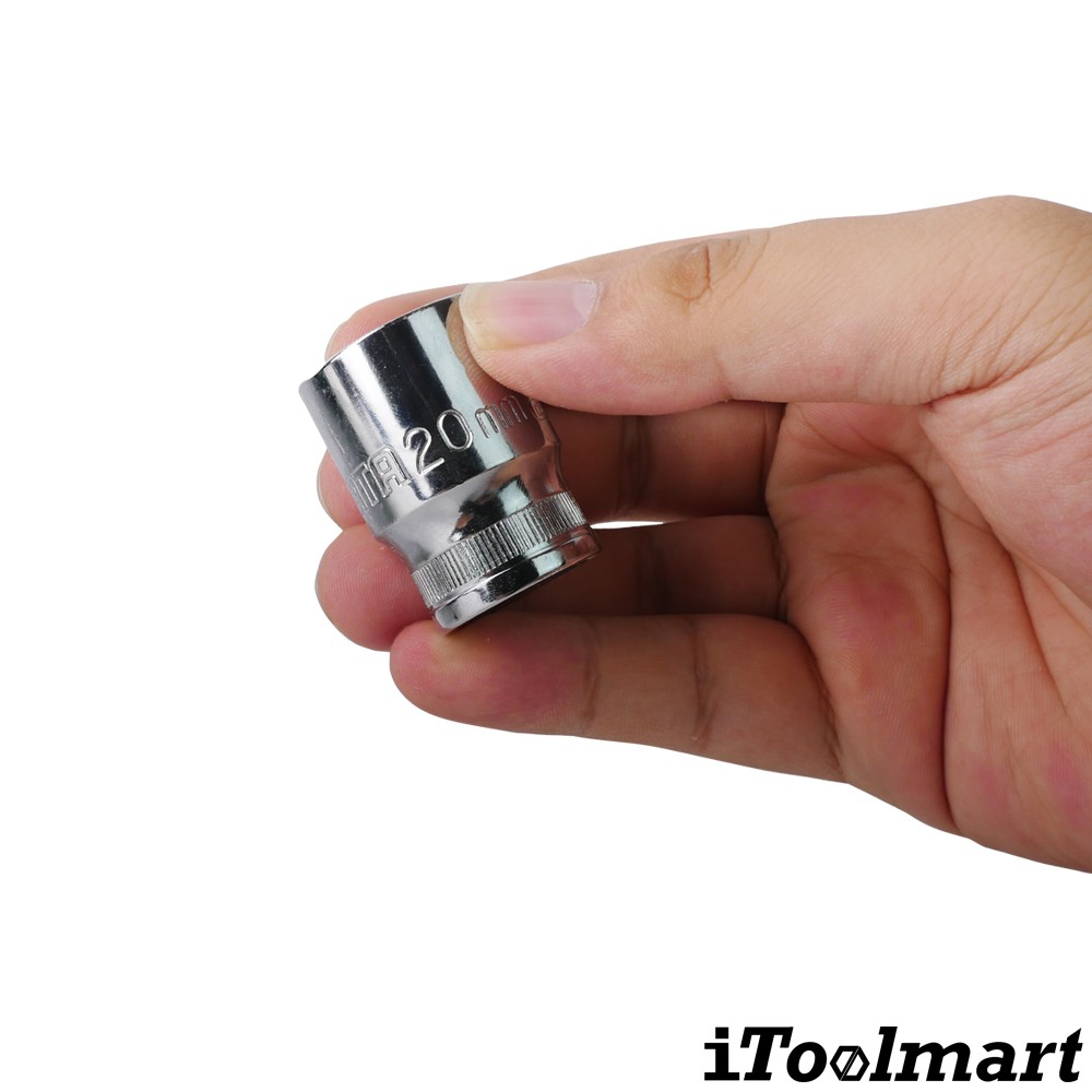 ลูกบล็อกสั้น 20 mm. 1/2 นิ้ว 12 เหลี่ยม SATA 13611