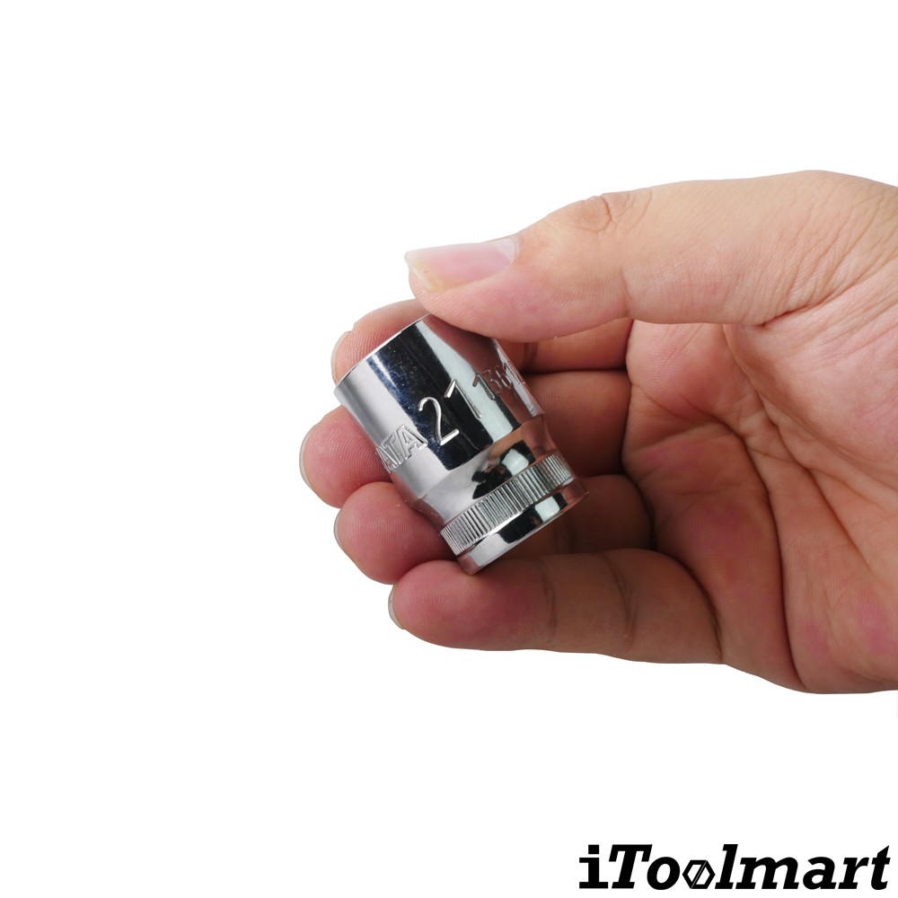 ลูกบล็อกสั้น 21 mm. 1/2 นิ้ว 12 เหลี่ยม SATA 13612