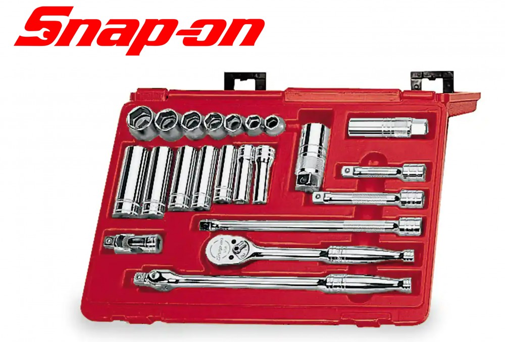 ชุดบล็อก 22 ชิ้น 6 เหลี่ยม Snap-On 222AFSMP Metric General Service Socket Set ขนาด 3/8 นิ้ว