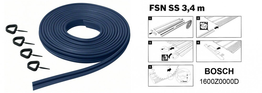 ยางกันลื่นสำหรับรางนำตัด Bosch FSN SS (สำหรับรางรุ่น FSN 1600 และ FSN 600)