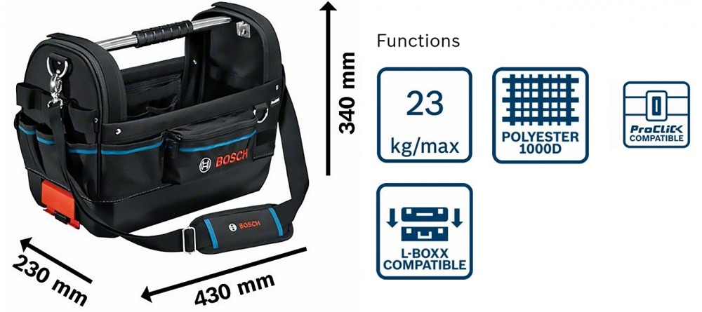 BOSCH GWT 20 TOOL BAG