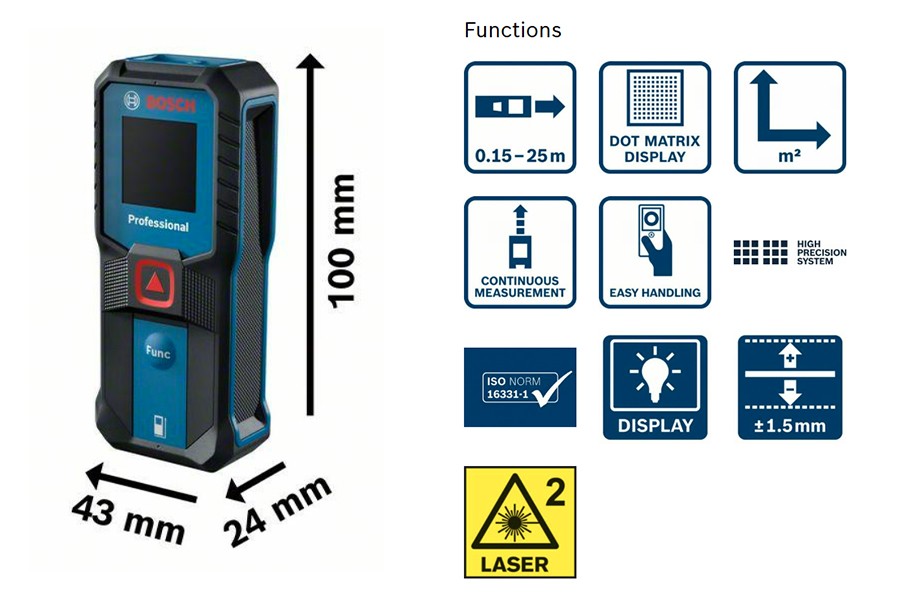 BOSCH GLM 30-23 Laser Measure 30 Meters
