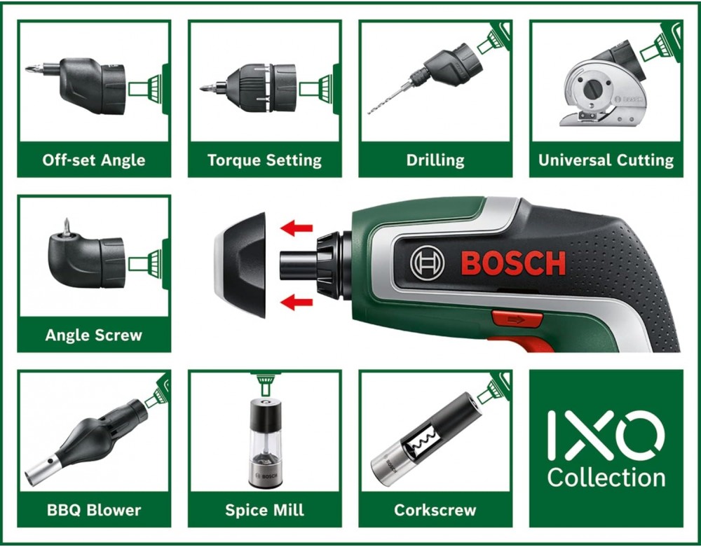 หัวเจาะ BOSCH IXO Collection
