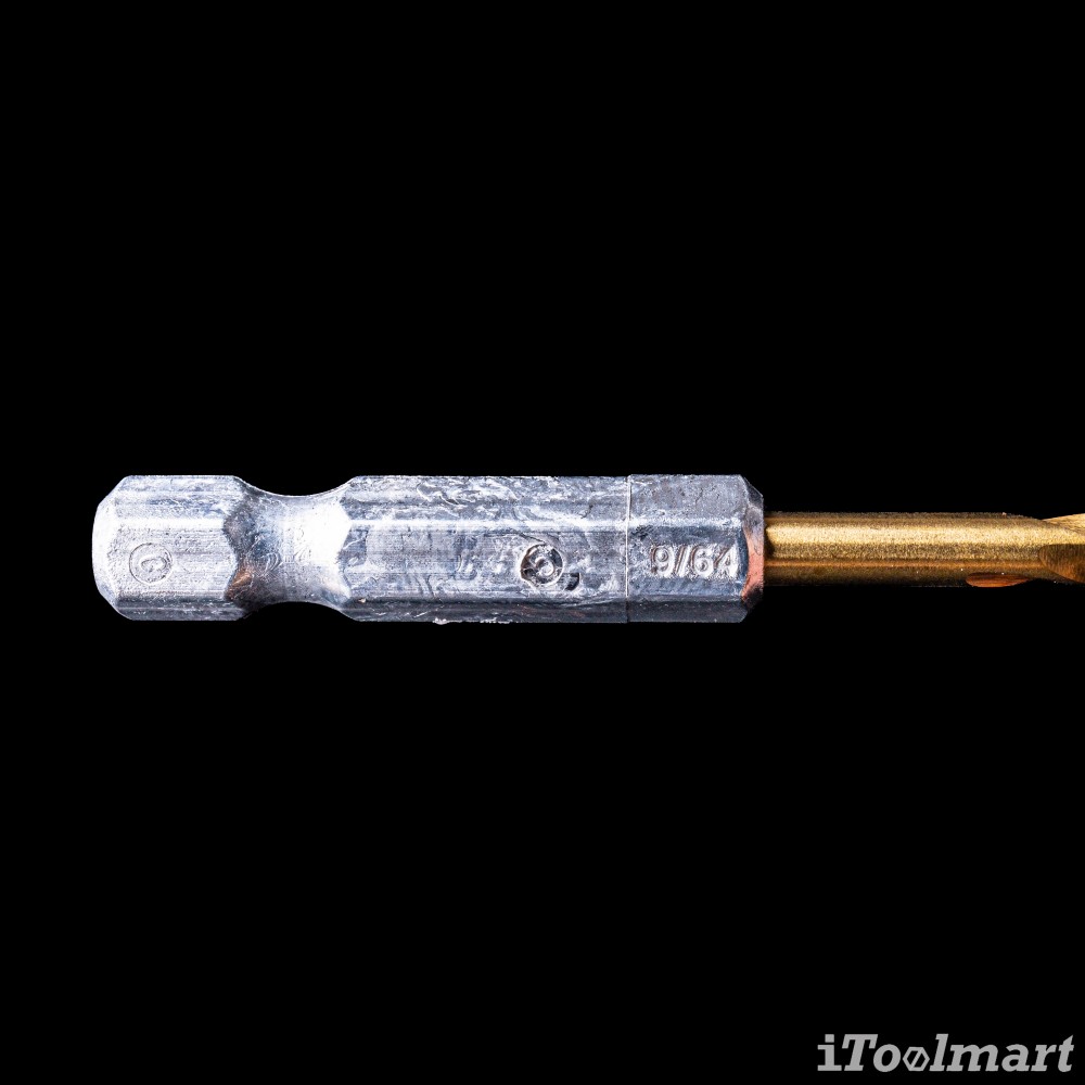 ดอกสว่านเจาะเหล็กอย่างดี MONTANA MB-64606 เคลือบไทเทเนียม ก้าน HEX ขนาด 9/64 นิ้ว 3.6 mm