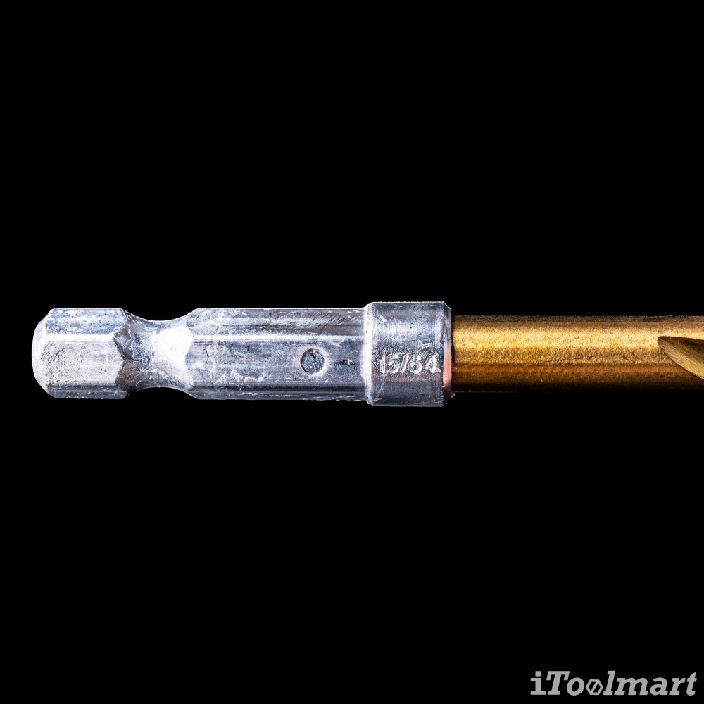 ดอกสว่านเจาะเหล็กอย่างดี MONTANA MB-64612 เคลือบไทเทเนียม ก้าน HEX ขนาด 15/64 นิ้ว 6.0 mm