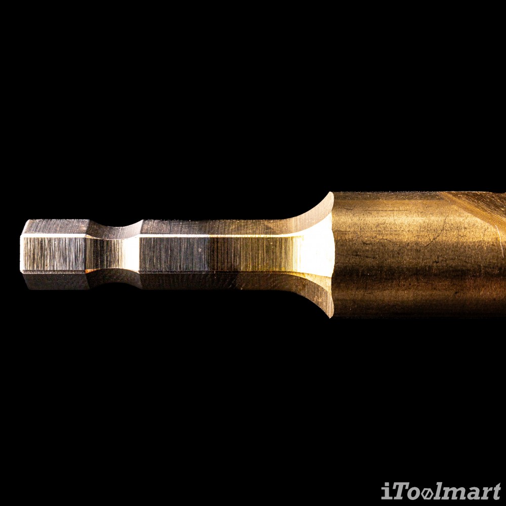 ดอกสว่านเจาะเหล็กอย่างดี MONTANA MB-64629 เคลือบไทเทเนียม ก้าน HEX ขนาด 1/2 นิ้ว 12.7 mm