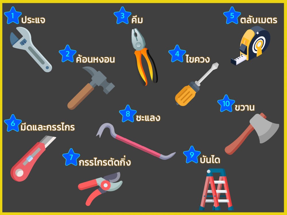 เครื่องมือช่างประจำบ้าน (Daily Tools / Houseworking Tools)
