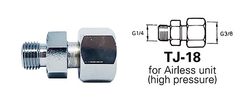ข้อต่อ Anest Iwata TJ-18 HOSE JOINT-FLUID  คุณสมบัติ