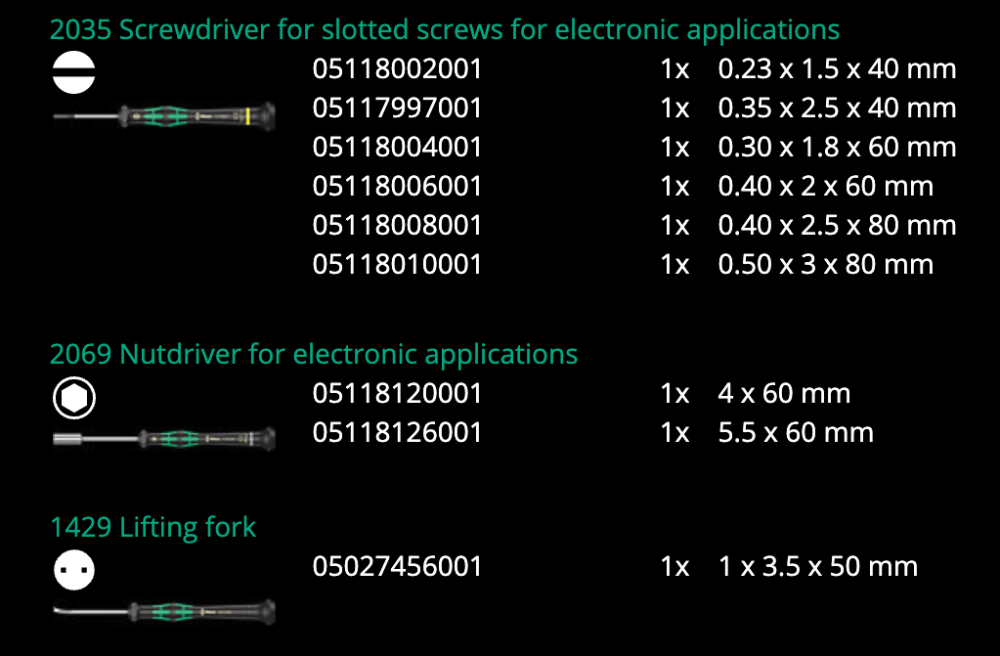 ชุดไขควง Wera Kraftform Micro Big Pack 2 05134027001 ชุด 29 ชิ้น (Limited Edition)