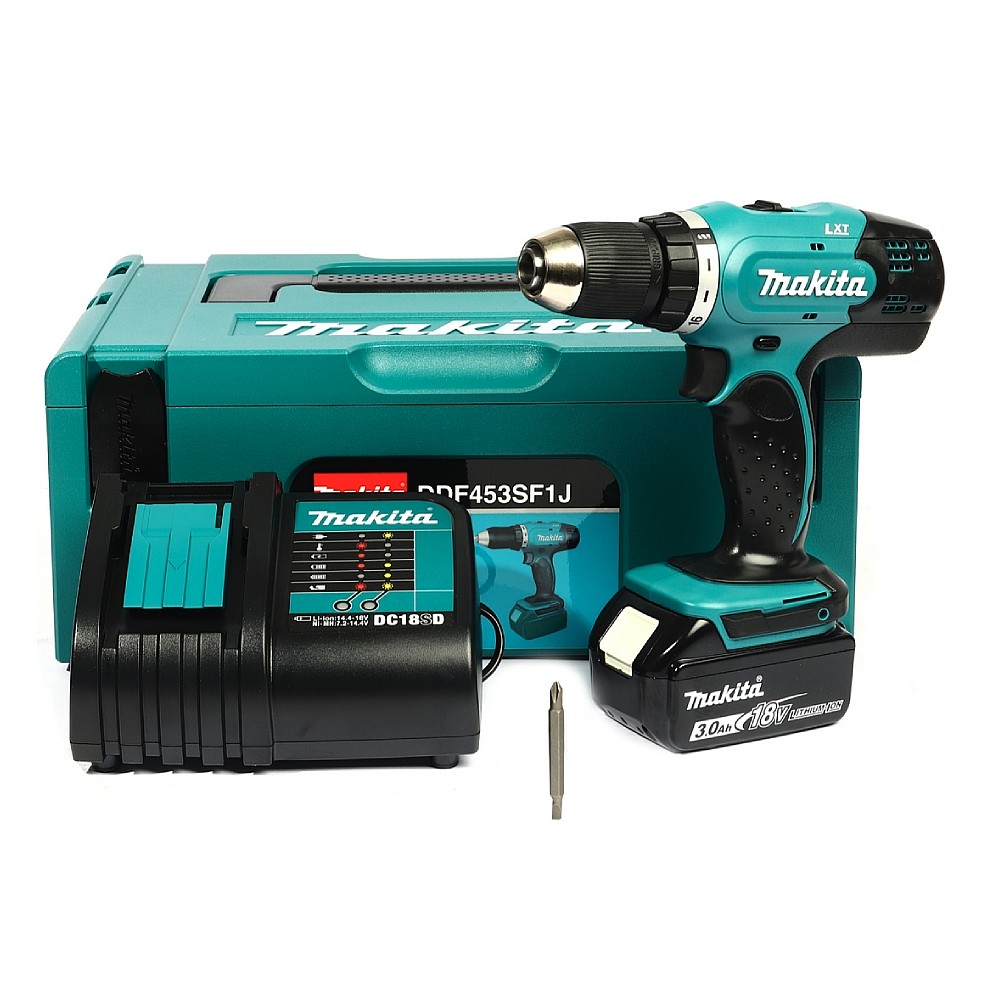 สว่านไขควงไร้สาย MAKITA DDF453SF1J 18V. ขนาด 1/2 นิ้ว (13 มม.)