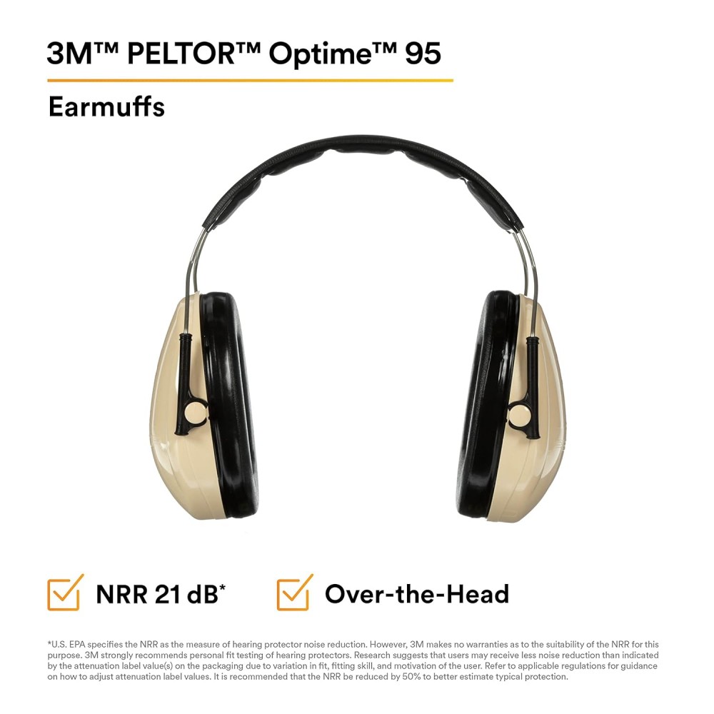ที่ครอบหูลดเสียง 3M H6A/V PELTOR Optime 95 แบบคาดศีรษะ