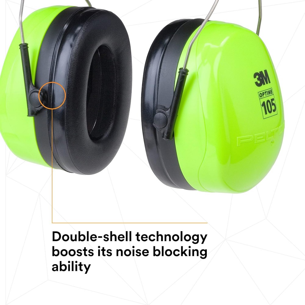 ที่ครอบหูลดเสียง 3M H10A HV PELTOR Optime 105 แบบคาดศีรษะ ค่าการลดเสียง 30 เดซิเบล