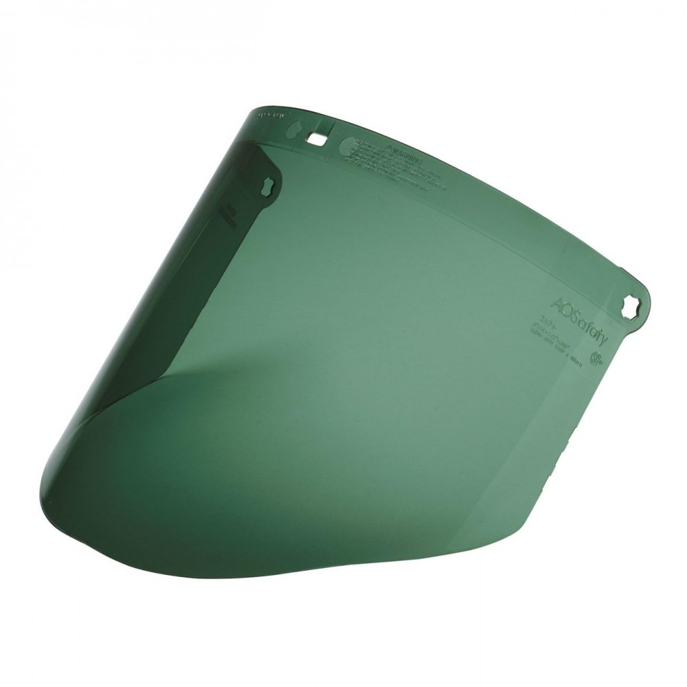 กระบังหน้า 3M WCP96B 82601-00000 เลนส์โพลีคาร์บอเนตสีเขียว Dual-Coat ทนรอยขีดข่วนและป้องกันฝ้า สำหรับหน้ากากนิรภัย