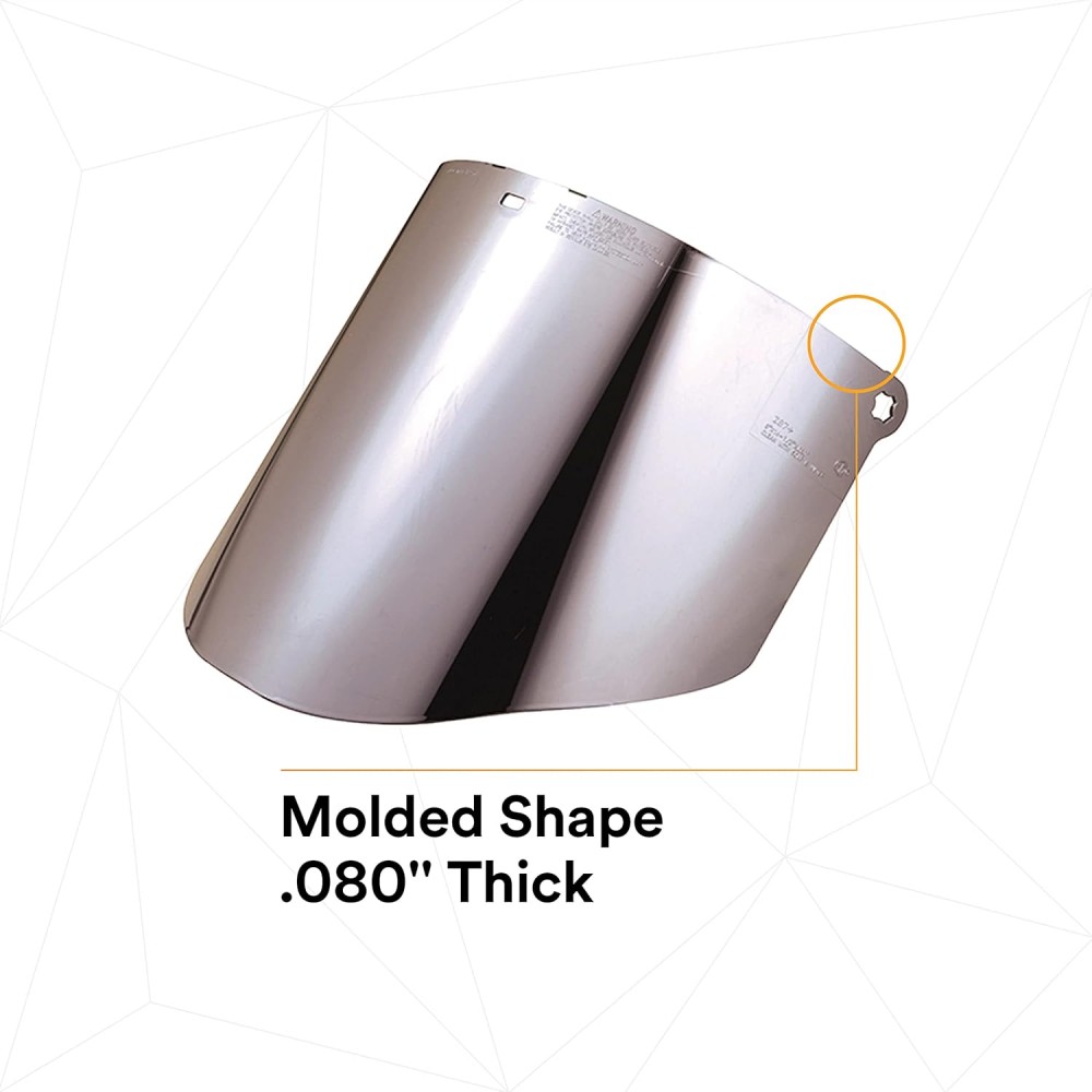 กระบังหน้า 3M WP96AL 82504-00000 เลนส์โพลีคาร์บอเนตเคลือบอลูมิเนียม สำหรับหน้ากากนิรภัย