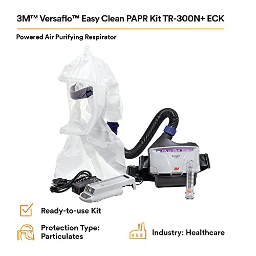 หน้ากากกันสารเคมี 3M TR-300N+ ECK Versaflo แบบฮู้ดคลุมหัว โม่งคลุมหัว พร้อมเครื่องกรองอากาศบริสุทธิ์ไร้สาย
