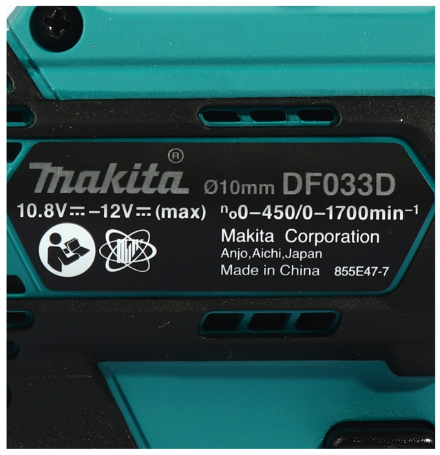 สว่านไขควงไร้สาย MAKITA DF033DZ ขนาด 1/4 นิ้ว 12V แรงบิด 28 นิวตันเมตร (ตัวเปล่า)