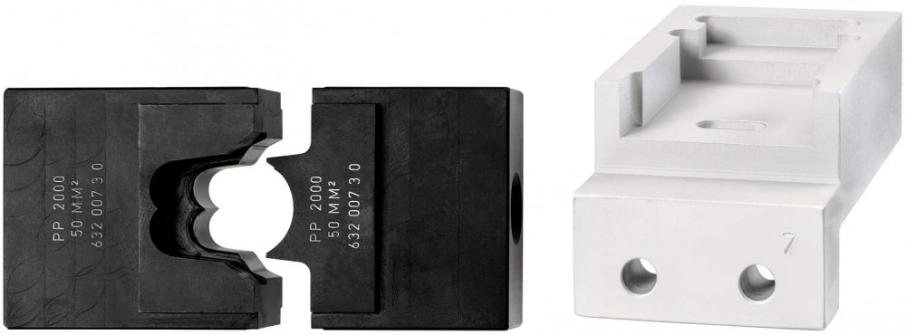 หัวย้ำ ดายย้ำ Rennsteig 632 005 3 01 Die Set 80.005 with locator สำหรับเครื่องย้ำสาย APZ 50, HPZ 50.1