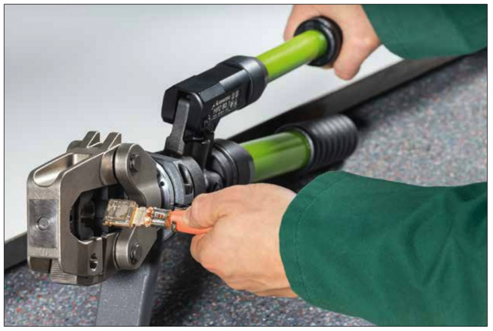 หัวย้ำ ดายย้ำ Rennsteig 632 005 3 01 Die Set 80.005 with locator สำหรับเครื่องย้ำสาย APZ 80, HPZ 80.1