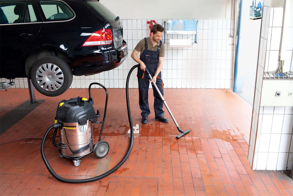 เครื่องดูดฝุ่นแบบเปียกและแบบแห้ง Karcher NT 75/2 Ap Me Tc ถังสแตนเลส