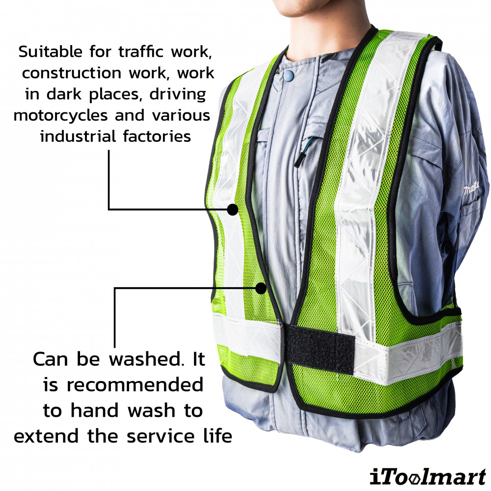 Safety vest PROTAPE SM420G green