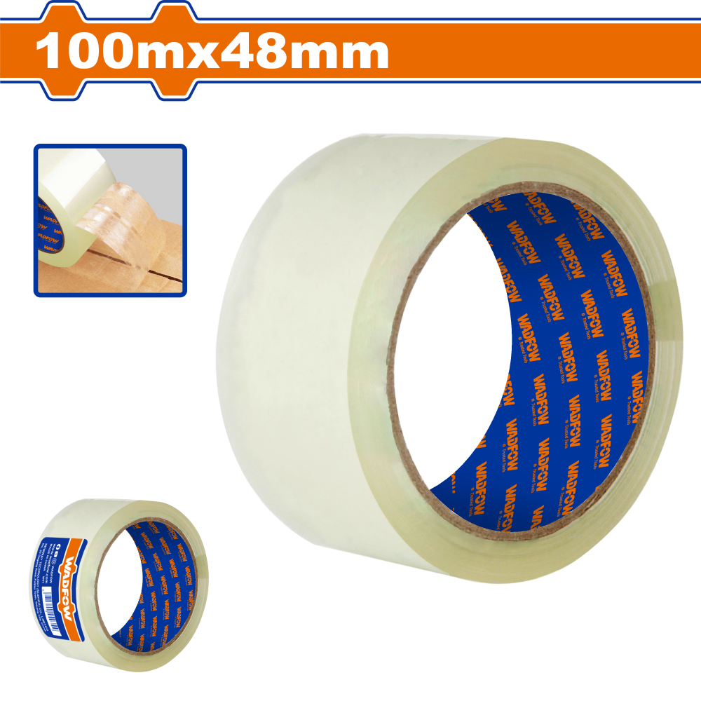 เทปใส WADFOW WPN1H20 ขนาด 100 m x 48 mm.
