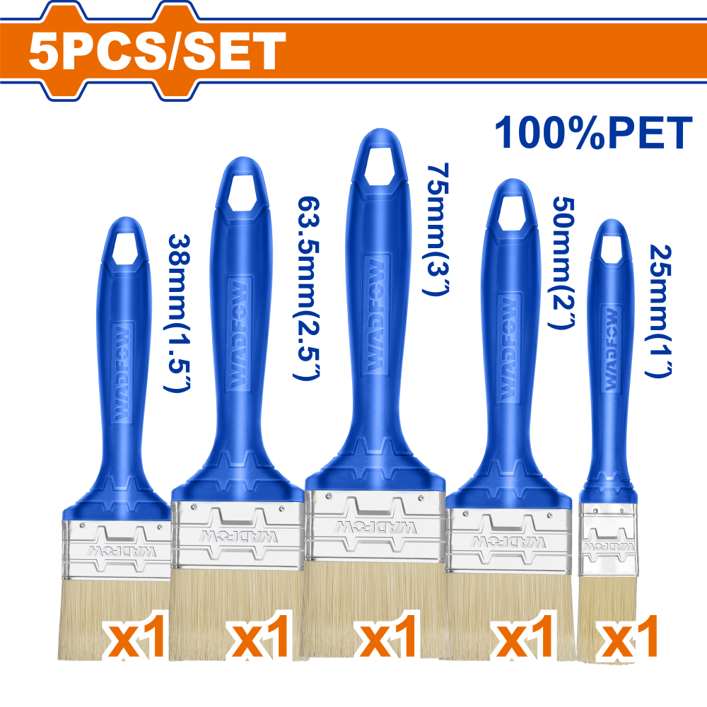 ชุดแปรงทาสี WADFOW WPB4952 สำหรับสีน้ำ (5ชิ้น)