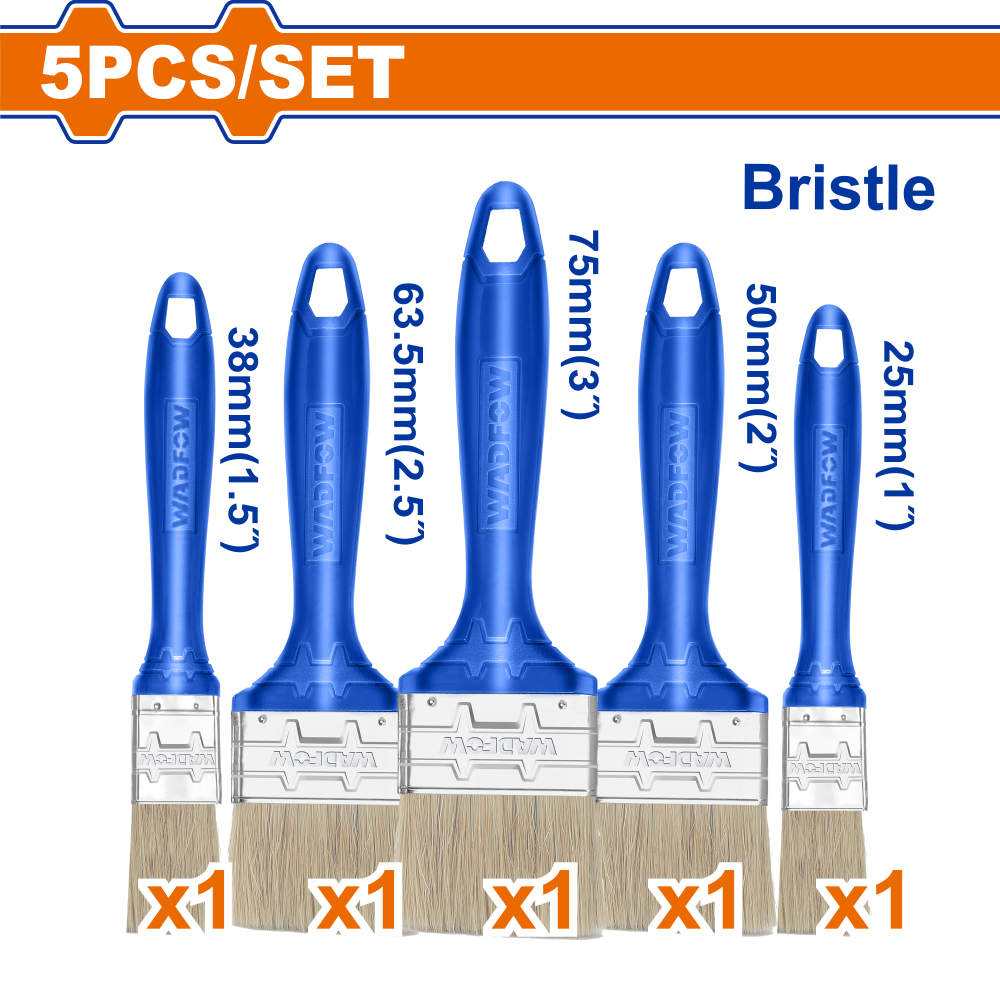 ชุดแปรงทาสี WADFOW WPB1952 สำหรับสีน้ำมัน (5ชิ้น)